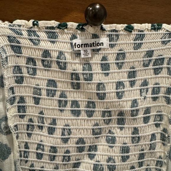 Reformation polka dot blouse green - Picture 2 of 6